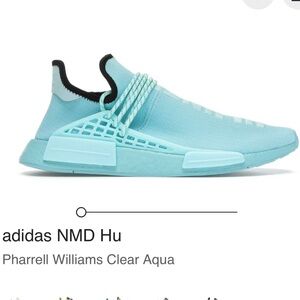 Adidas NMD Hu X Pharrell Williams Clear Aqua Sneakers